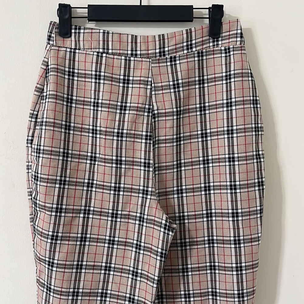 Nasty Gal Let's Take A Raincheck Tapered Pants Beige Size 6 - Picture 7 of 10